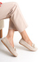 Beige Suede Women's Ballerinas – Orthopedic, Lightweight, Comfortable, Bow Accessory, Greenhouse, Casual Shoes - 8