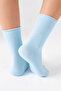 Bamboo Women's Elasticless Ice Blue Socket Seamless Premium Socks 3 Pack Non-Squeezing Socks/Does Not Leave Marks - 4