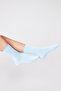 Bamboo Women's Elasticless Ice Blue Socket Seamless Premium Socks 3 Pack Non-Squeezing Socks/Does Not Leave Marks - 6