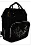 Baby Care Bag Luxury Mother Baby Care Backpack (BIRD) BLACK - 4