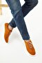 Genuine Leather 2001-Hrd Suede Mustard Thin Sole Lace-Up Men's Loafer & Casual Shoes - 2