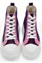Women's Vegan Multicolor Thick Sole High Sneakers - Lady Fluff Design - 5