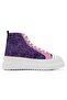Women's Vegan Multicolor Thick Sole High Sneakers - Lady Fluff Design - 6
