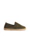 Genuine Leather Summer Men's Jute Sole Khaki Suede Espadrille & Loafer -Mssr1120-Hk - 4