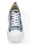 Women's Vegan Blue Thick Sole Sneakers - Already Lost Design - 7