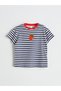 New Season Crew Neck Striped Girls T-Shirt 2-Piece - S5P138Z1 - 5