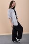 Gray Girls' Cropped Stone-Embellished Shirt and Trousers 3-Piece Set 20469 - 2
