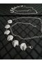 Women's Waist Chain Chain Belt with Silver/Mussel Accessories Women's Belt - 4