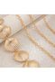 Women's Waist Chain Chain Belt Women's Belt with Gold/Mussel Accessories - 3