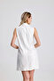 Lined Pulpayet Jacket Collar Double Breasted Evening Dress Jacket Dress |   Elb36091 White - 5