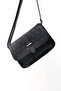 Monogram Printed Black Shk127 Faux Leather Interior Zipper Pocket Snap Closure Hand, Arm and Shoulder Bag - 6