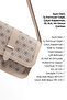 Monogram Printed Mink Shk127 Faux Leather Interior Zipper Pocket Snap Closure Hand, Arm and Shoulder Bag - 7
