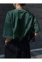 Energy Attitudy Single Jersey T-Shirt - Nefti Green Printed Oversize Crew Neck Short Sleeve T-Shirt - 4