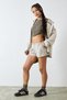 Stone Color Mini Cargo Shorts - 3