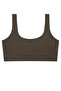 Women's Brown Modal Short Leggings & Bra Set - 5