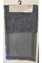 Cotton Pasta Tufting 2-Piece Toilet Seat Set, Bathroom Set, Bathroom Mat Set, Damask. Anthracite - 4
