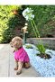 Summer Fuchsia Linen Dog Shirt, Light Weight Construction - 6