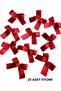 25 Pieces Red 2 cm Satin Bow Ribbon Decoration Ribbon for Gift and Package, Wedding Decoration Ornament - 6