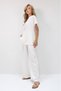 Women's Button Detail Bluz Pants Set - 5