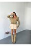 Shawl Collar Women's 3 Button Knitwear Cardigan - 5