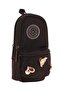 Bag Shaped Girl's Three Compartment Pen Holder - Black - Metal Accessories - K2742 - 2