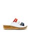 Genuine Leather Joelle White Indigo Comfort Laser Cut Women's Slippers - 3