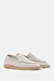 Maegan Women's Suede Leather Loafer - Stone Color - 2