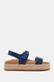 Nelyum Women's Blue Denim Sandals - 2