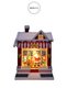 New Year Themed Lighted Snow Globe Train Figurine Antique Antique 13 cm - 5