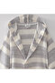 İkra Peshtemal Men's Bathrobe 100% Organic Cotton Jacquard Gray - 2