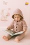 Knitwear Inside Velsoft Winter Thick Girl Boy Baby Jumpsuit Dusty Rose 2809