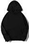 Hooded Unprinted Plain Oversize Hoodie Sweatshirt with 3 Threaded Strands