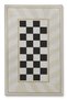 Mosso Retro Checkered Beige Wavy Pattern Woven Base Modern Decorative Carpet Mosso131