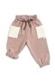 Thick Cotton Jogger Pants with Baby Pockets - Sand Beige - 2