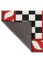 Mosso Retro Checkered and White Red Wavy Pattern Woven Base Modern Decorative Carpet Mosso131 - 6