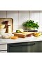 Bamboo Foot Supported Cutting Board 35X22 cm Presentation Utensils - 5