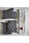 Oven Holder 2 Pieces Gray Color 21X21 cm 2 Pieces Felt Polyester - 5