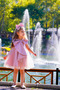 Girls' Evening Dress Large Bow Detail Special Occasion Party Dress - 6