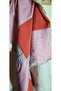 Patchwork Pink, Floral Patterned Muslin and Cotton Poplin Fabrics Baby Blanket, Baby Gift - 4