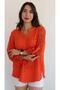 Large Size Authentic Cotton Sleeve Lace Detailed Muslin Shirt - 5