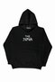 Lenithra the Japan Back Printed Unisex Oversize Black Hoodie - 4