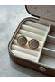 New Season Gold Zircon Stone Detailed Button Earring - 2
