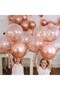 40 Pieces Rose Gold Pearlescent Metallic Transparent Balloon Premium 2 Pack Balloon Flake - 4