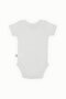 Cotton Baby Short Sleeve Snap Fastener Body Cream Striped Envelope Collar 0-36 Months - 2