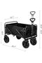 Collapsible Folding Wagon, Large Capacity, Heavy Duty, Portable, for Sports, Shopping, Camping - 6