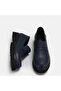 Large Size Women's Khaki Leather Loafer Navy Blue 41-42-43-44 - 4