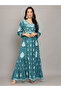 Women Chikankari Hand Embroidered Muslin Jalabiya-AL4044 - 4