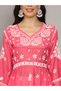 Women Chikankari Hand Embroidered Muslin Jalabiya-AL4044 - 6