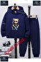 Children's Unisex "Bear Style 11 No" Special Printed Hooded Tracksuit Set