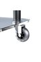 Black Hair Coloring Trolley Stand with Transparent Table Top - 4